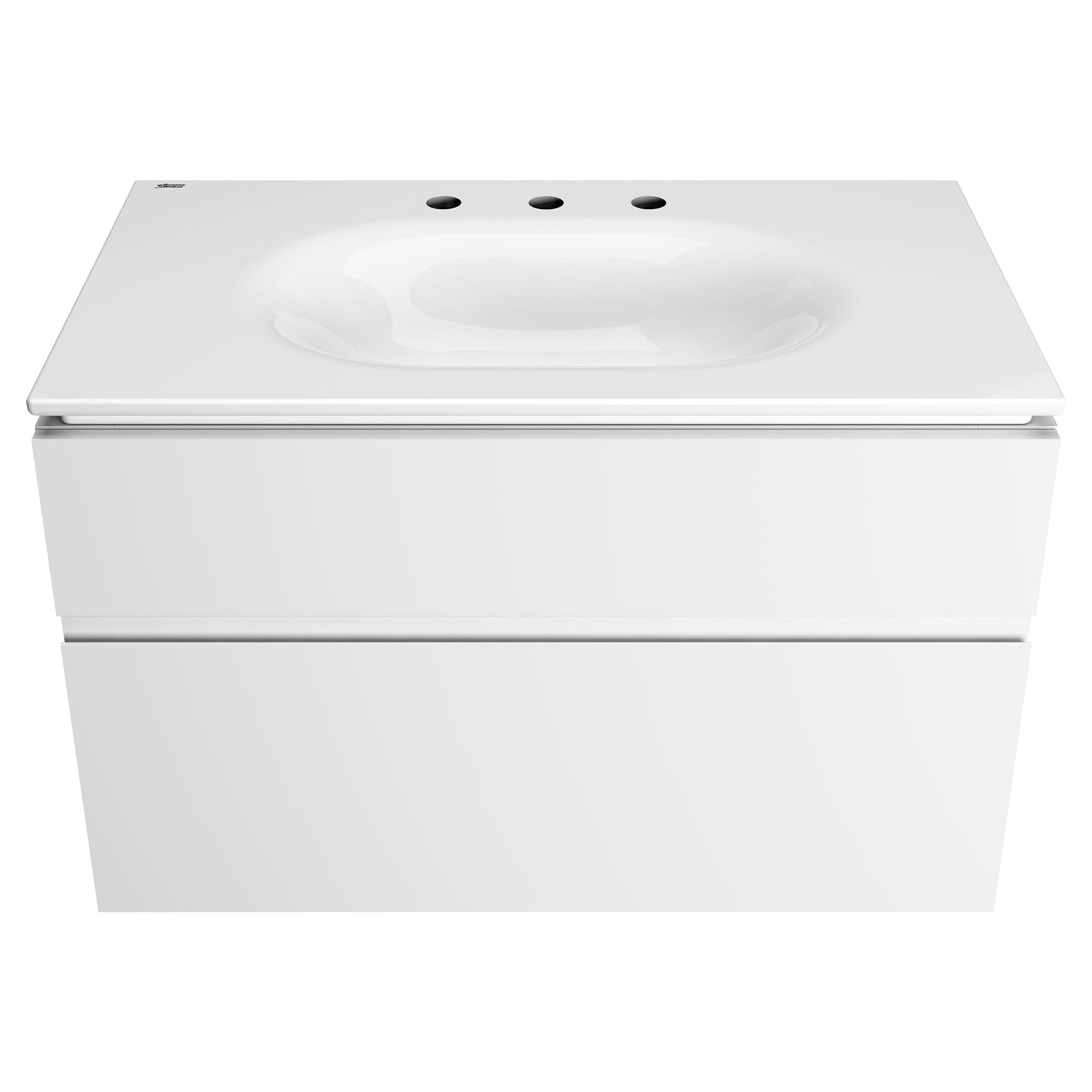 Dessus de meuble-lavabo Studio S 33 po - trous de robinet à entraxe de 203 mm (8 po)